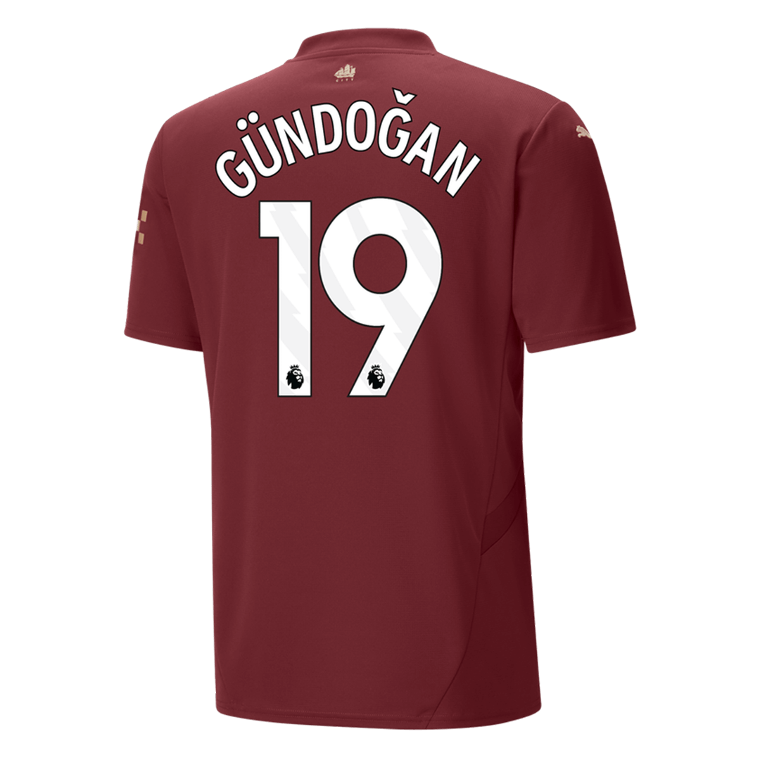 Manchester City Tredjeställ Fotbollströja GÜNDOĞAN #19 2024/25