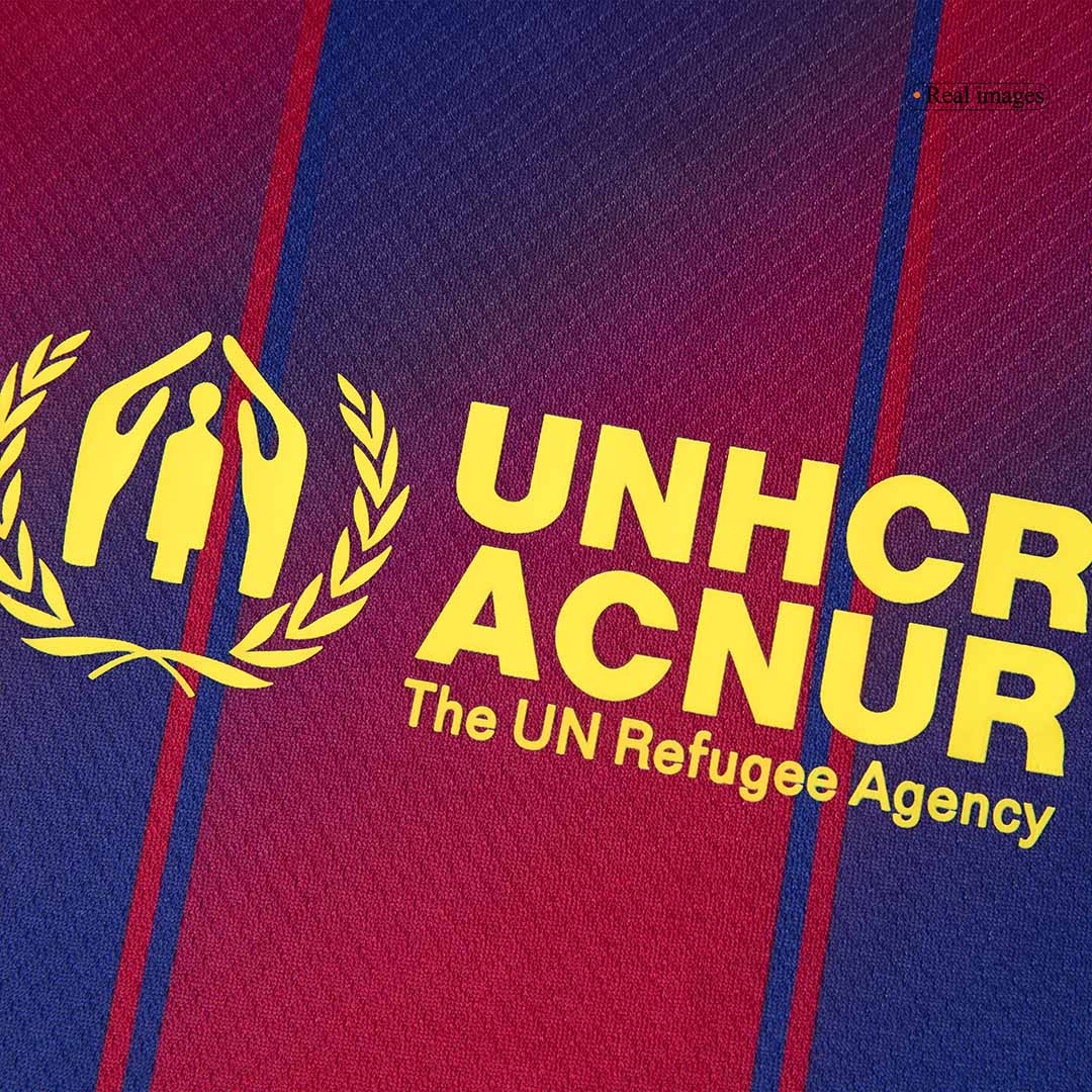 Barcelona Tröja 2025/26 Hemmaställ Röd/Blå Barn stora storlekar