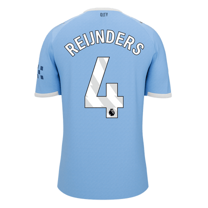 REIJNDERS #4 Manchester City Tröja 2025/26 Hemma Premium Blå