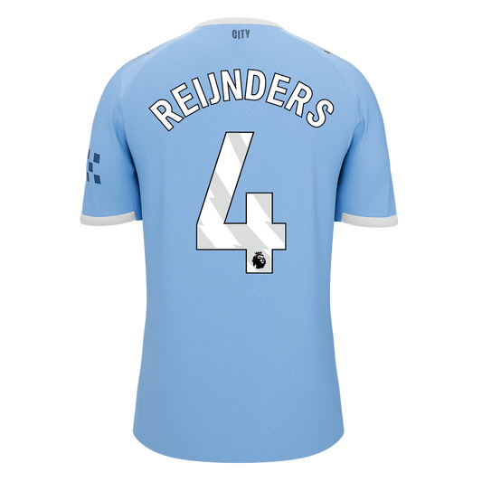 REIJNDERS #4 Manchester City Tröja 2025/26 Hemma Premium Blå