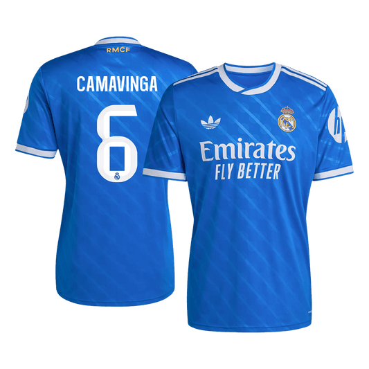 Real Madrid Tröja CAMAVINGA #6 2025/26 Tredje Blå
