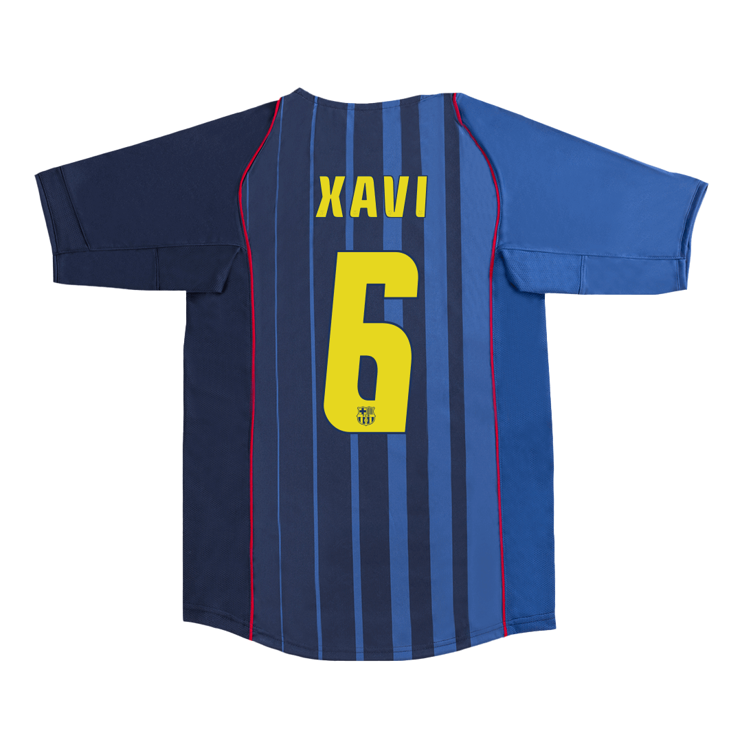Retro Barcelona Borta Fotbollströja XAVI #6 2004/05