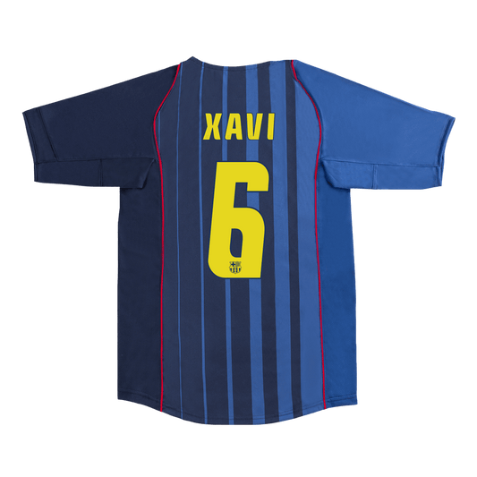 Retro Barcelona Borta Fotbollströja XAVI #6 2004/05