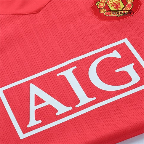 Retro Manchester United Hemma Fotbollströja 2007/08