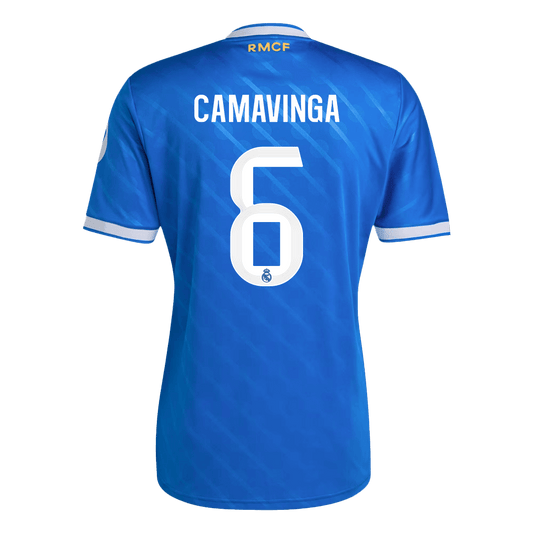 Real Madrid Tröja CAMAVINGA #6 2025/26 Tredje Blå