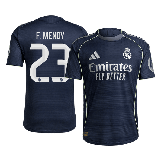 Real Madrid Tröja F.MENDY #23 2025/26 Borta Autentisk Mörkblå-1
