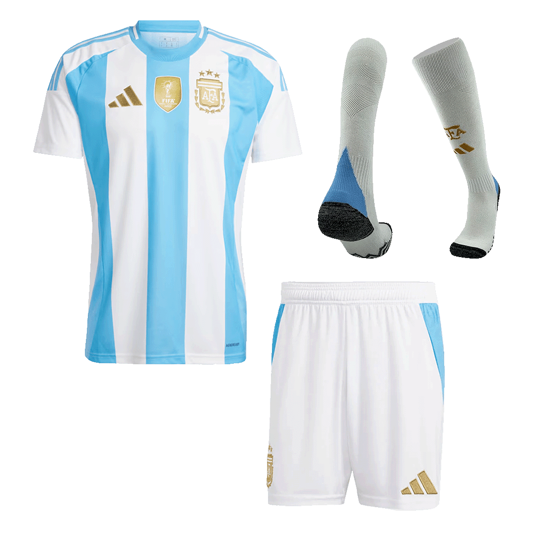 Argentina Hemma Fotbollströja 2024 Fotbollssats