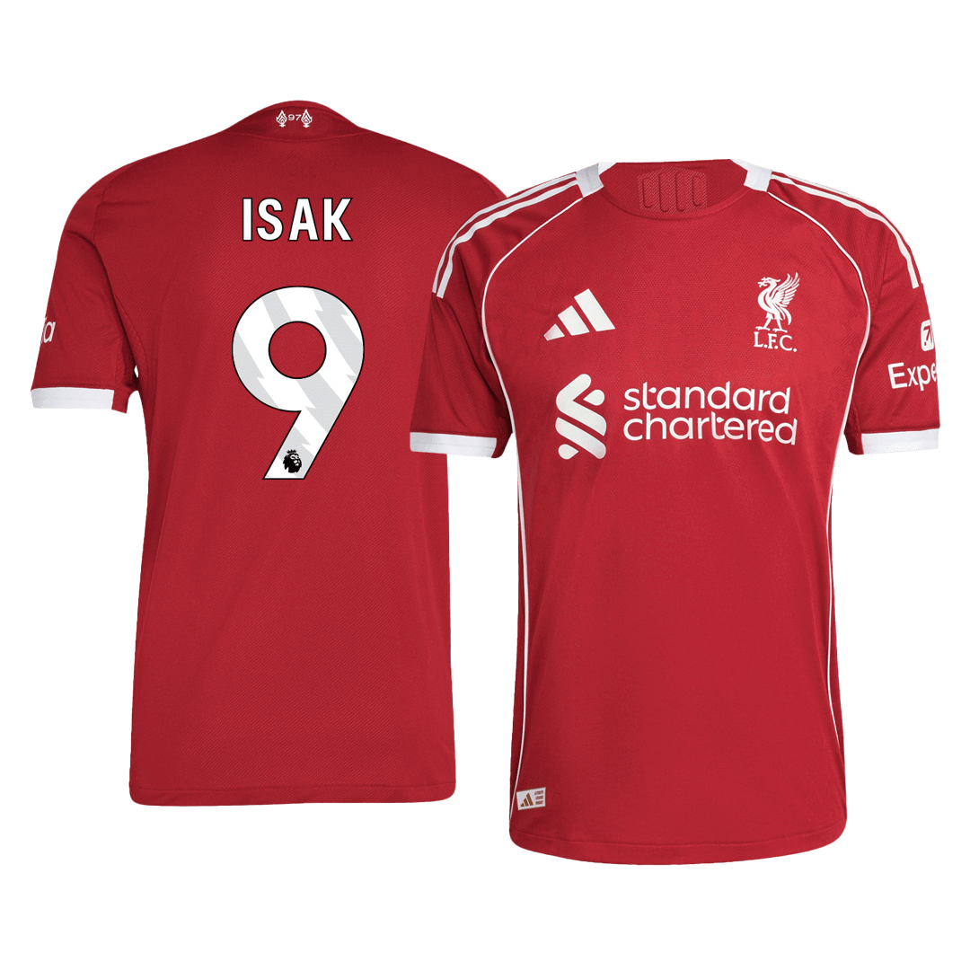 Liverpool Tröja ISAK #9 2025/26 Hemma Autentisk Röd