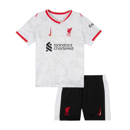 Liverpool Tredjeställ Fotbollströja 2024/25 Fotbollssats Barn
