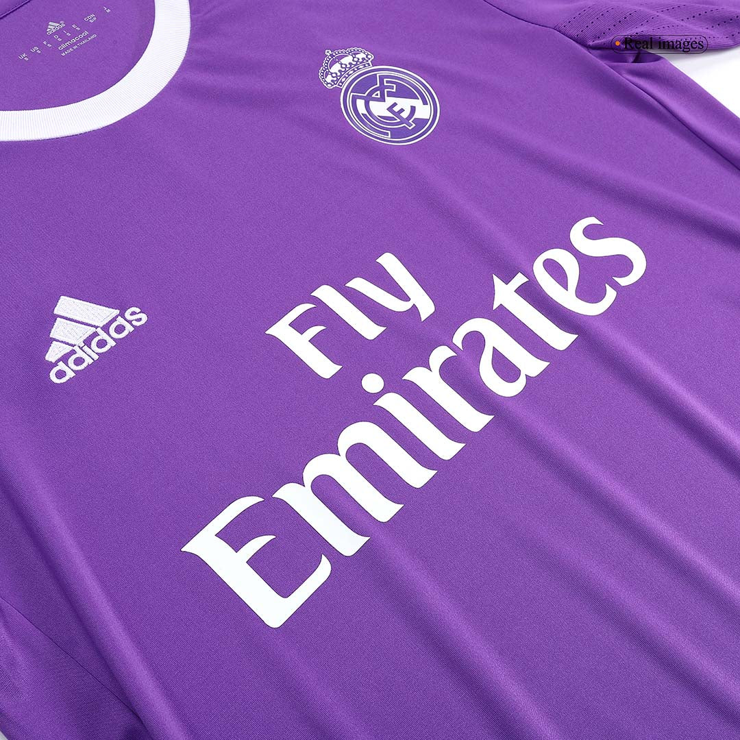 Retro Real Madrid Borta Fotbollströja BENZEMA #9 2016/17 långärmad