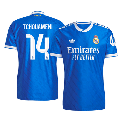 Real Madrid Tröja TCHOUAMENI #14 2025/26 Tredje Autentisk Blå