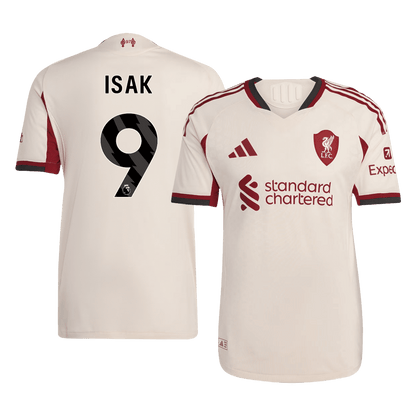 Liverpool Tröja ISAK #9 2025/26 Borta Autentisk Vit