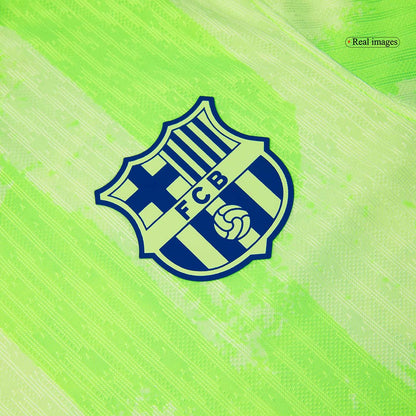 Barcelona Tredjeställ Fotbollströja 2024/25 Autentisk - Spotify-logotyp utan text