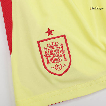 Spanien Borta Fotbollströja Euro 2024 
Fotbollssats Barn