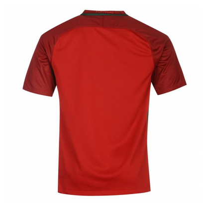 Portugal Hemma Fotbollströjor 2016 Retro