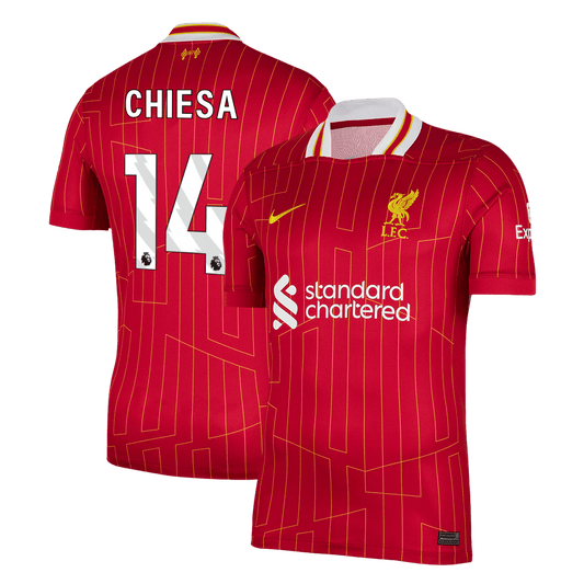 Liverpool Hemma Fotbollströja CHIESA #14 2024/25 Premium