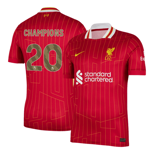 Liverpool Hemma Fotbollströjor CHAMPIONS #20 2024/25 röd Premium - CHAMPIONS 24/25