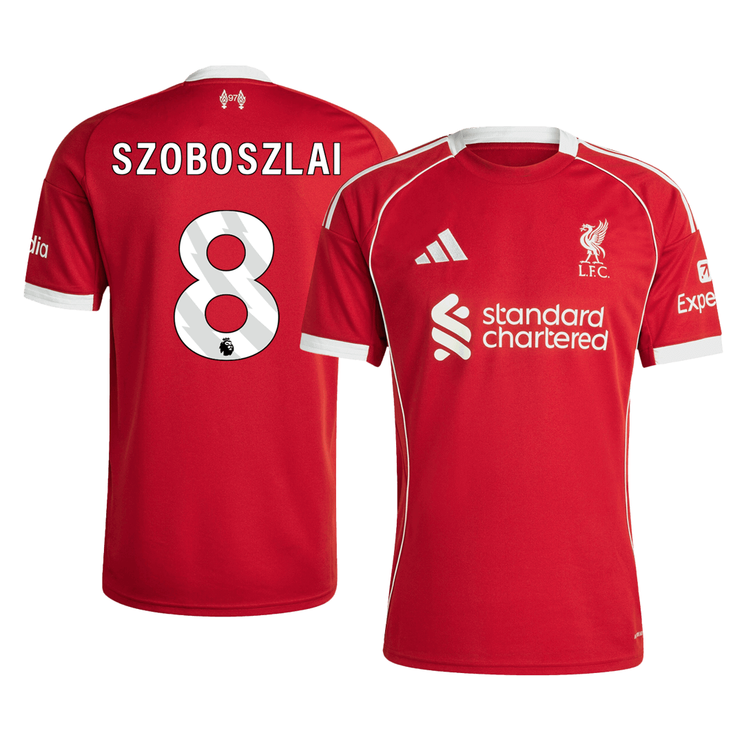 Liverpool Tröja SZOBOSZLAI #8 2025/26 Hemma Röd