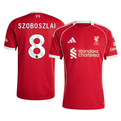 Liverpool Tröja SZOBOSZLAI #8 2025/26 Hemma Röd