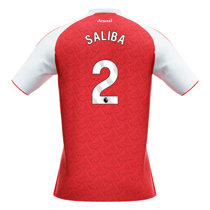 SALIBA #2 Arsenal Tröja 2025/26 Hemma Premium Röd