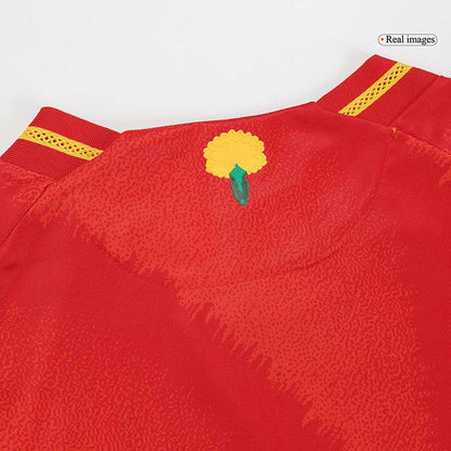 LAMINE YAMAL #19 Spanien Hemma Fotbollströjor Euro 2024 Autentisk