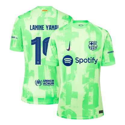 Barcelona Tredjeställ Fotbollströja LAMINE YAMAL #19 2024/25 Premium - UCL