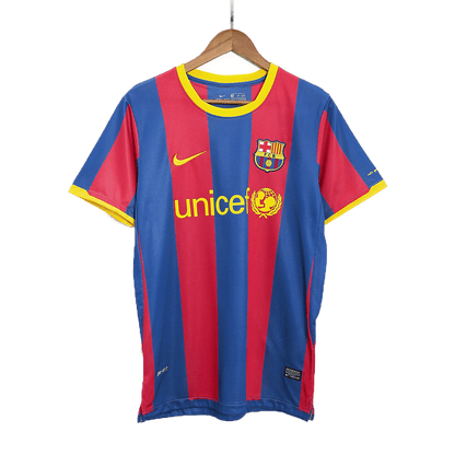 Retro Barcelona Hemma Fotbollströja DAVID VILLA #7 2010/11