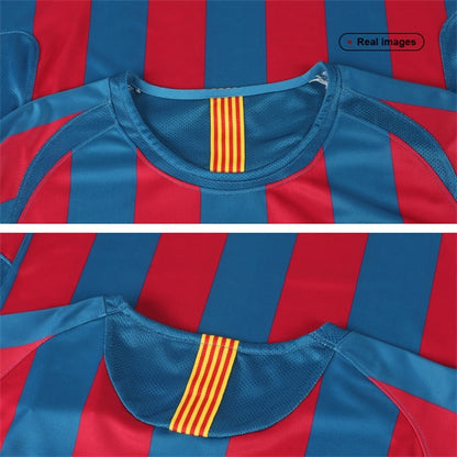 Retro Barcelona Hemma Fotbollströja 2005/06 långärmad