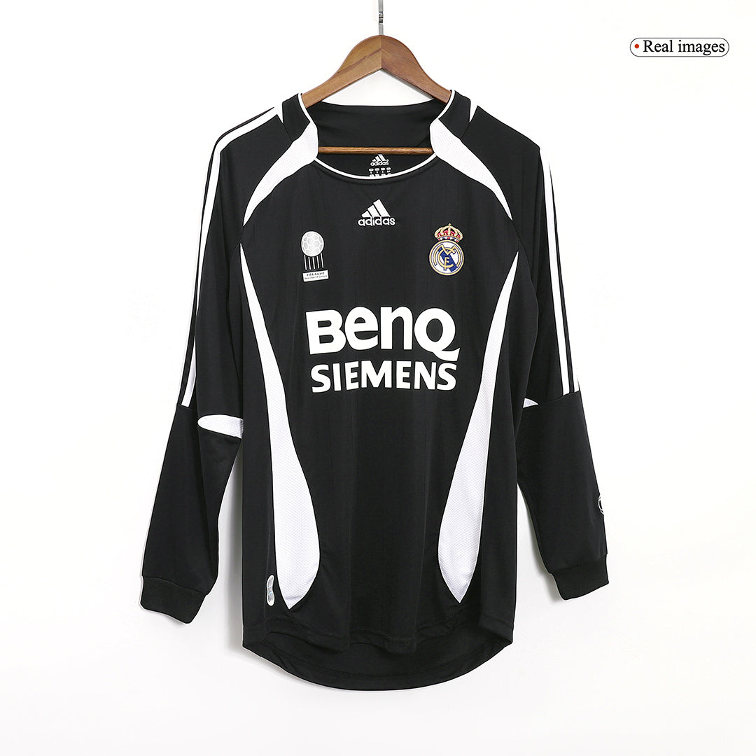 Retro Real Madrid Borta Fotbollströja SERGIO RAMOS #4 2006/07 långärmad