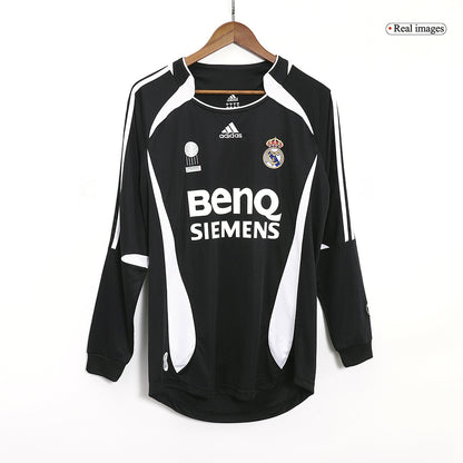 Retro Real Madrid Borta Fotbollströja RAUL #7 2006/07 långärmad