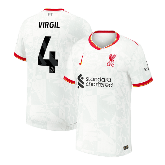 Liverpool Tredjeställ Fotbollströja VIRGIL #4 2024/25 Autentisk