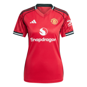 Manchester United Tröja 2025/26 Hemma Röd Dam