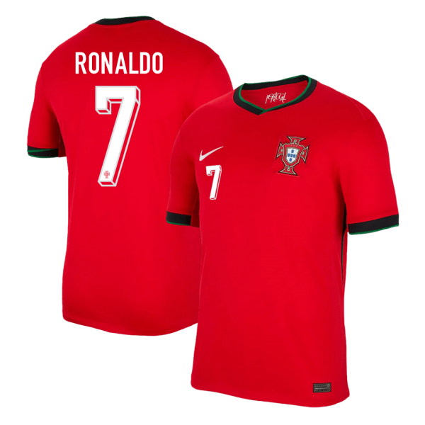 RONALDO #7 Portugal Hemma Fotbollströjor Euro