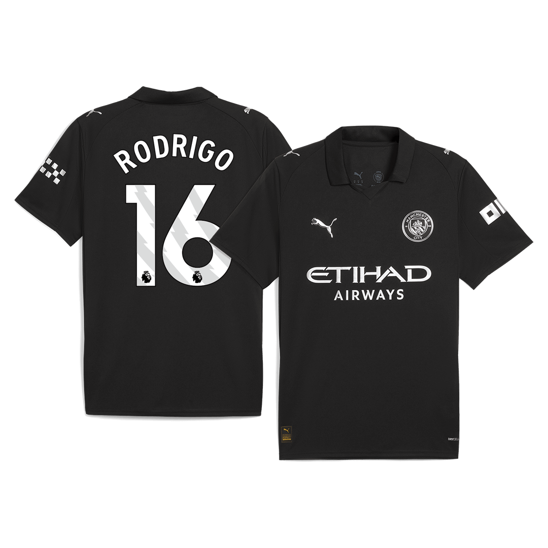 RODRIGO #16 Manchester City Tröja 2025/26 Borta - Bild 2