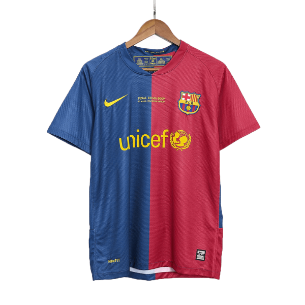 Retro Barcelona Hemma Fotbollströja A.INIESTA #8 2008/09 - UCL Final