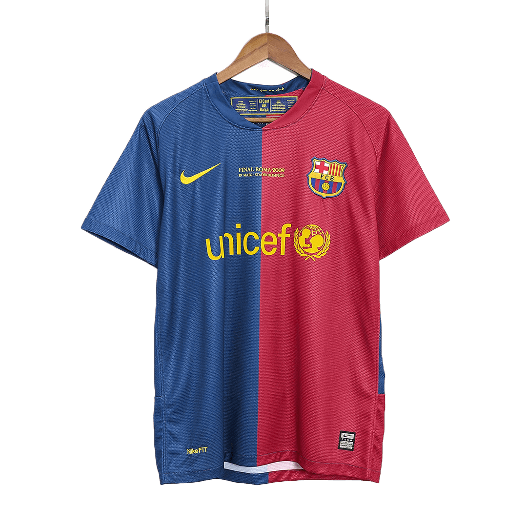 Retro Barcelona Hemma Fotbollströja ETO'O #9 2008/09 - UCL Final - Bild 2