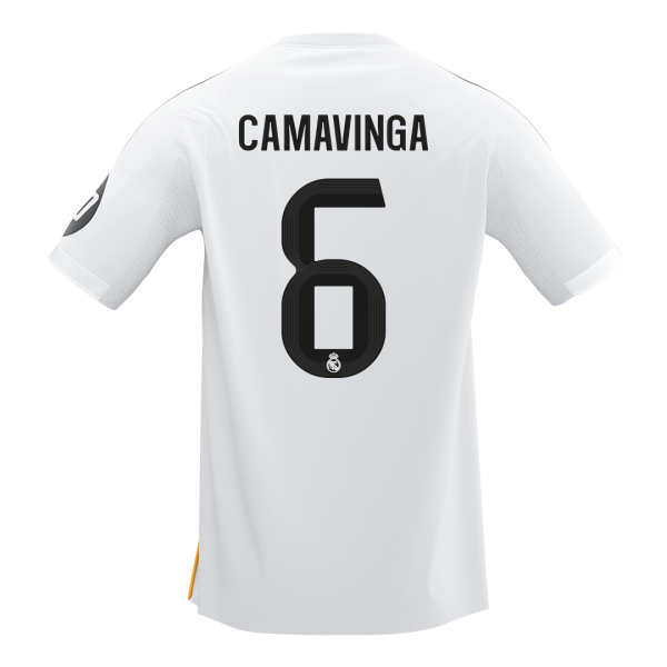 CAMAVINGA #6 Real Madrid Tröja 2025/26 Hemma Premium Vit