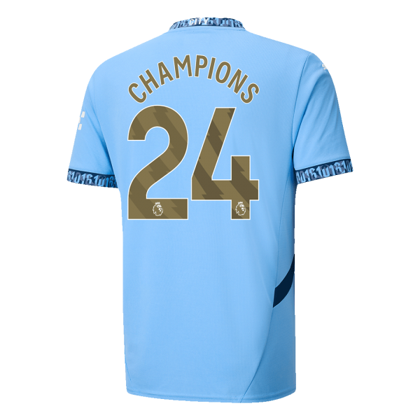 Manchester City Hemma Fotbollströja CHAMPIONS #24