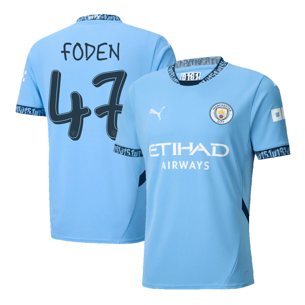 Manchester City Hemma Fotbollströja FODEN #47 - UCL