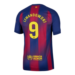 LEWANDOWSKI #9 Barcelona Tröja 2025/26 Hemma Autentisk