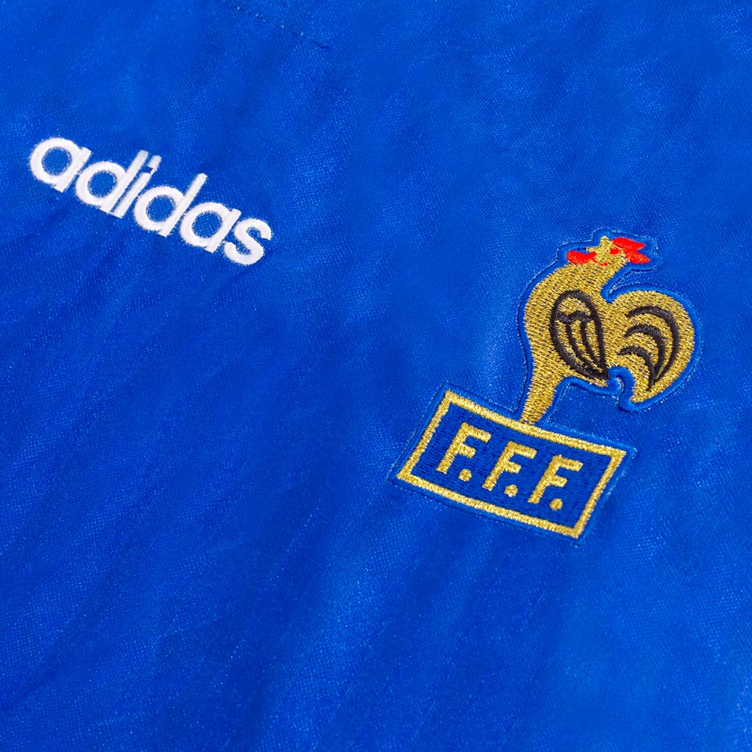 Retro Frankrike Hemma fotbollströjor 1994 - Bild 4