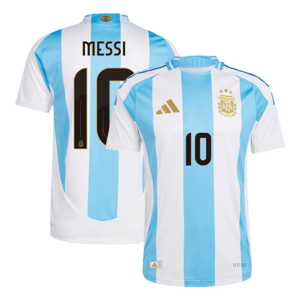MESSI #10 Argentina Hemma Fotbollströjor 2024 Autentisk