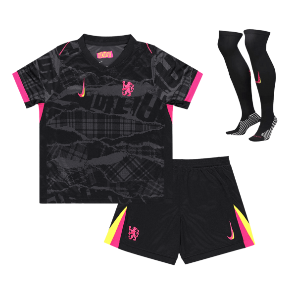 Chelsea Tredjeställ Fotbollströja  Fotbollssats Barn