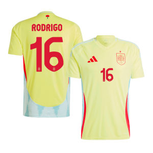 RODRIGO #16 Spanien Borta Fotbollströjor Euro 2024