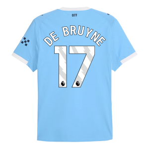 DE BRUYNE #17 Manchester City Hemma Tröja 2025/26 Autentisk