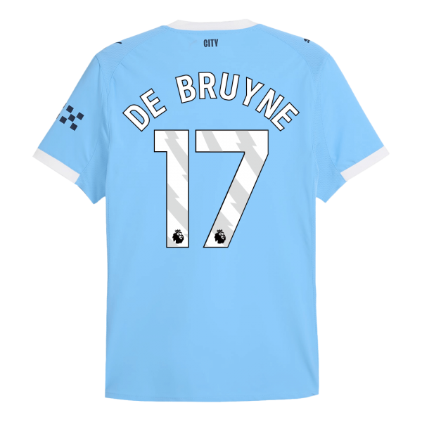 DE BRUYNE #17 Manchester City Hemma Tröja 2025/26 Autentisk