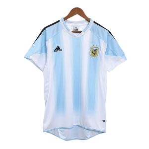 Argentina Hemma Fotbollströjor 2004/05 Retro