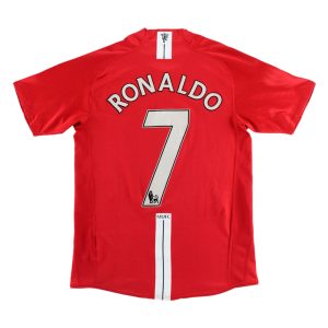 Retro Manchester United Hemma Fotbollströja 2007/08