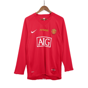 Retro Manchester United Hemma Fotbollströja 2007/08
