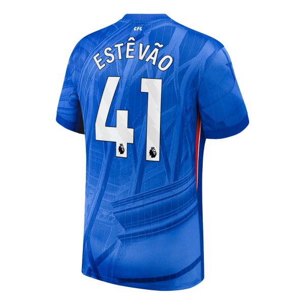 ESTÊVÃO #41 Chelsea Tröja 2025/26 Hemma Premium Blå